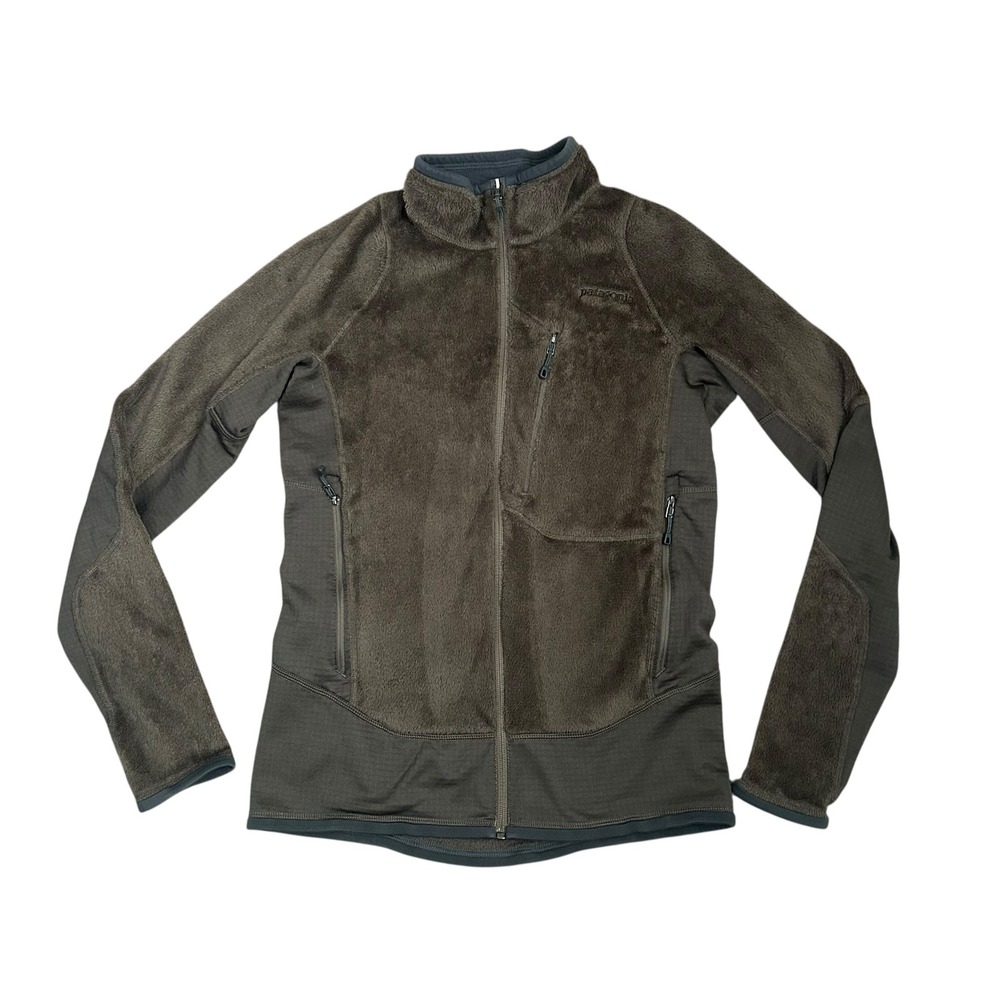 Patagonia Mens R2 Regulator‎ Fleece Jacket Full Zip Polartec Small Brown Outdoor